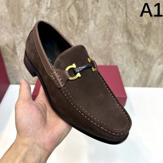 2025秋冬新作 FERRAGAMO サルヴァトーレ フェラガモ メンズ用 ビジネスシューズ 一目惚れ間違いなしの新作