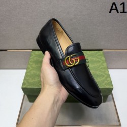 2025秋冬新作 GUCCI グッチ メンズ用 ビジネスシューズ コーデ自在の万能アイテム