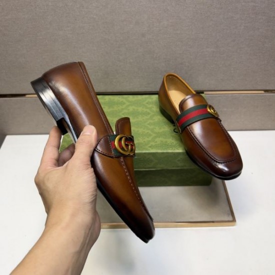 2025秋冬新作 GUCCI グッチ メンズ用 ビジネスシューズ コーデ自在の万能アイテム