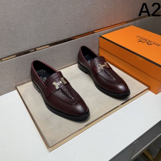 2025秋冬新作 HERMES エルメス メンズ用 ビジネスシューズ 清潔感ある上品スタイル