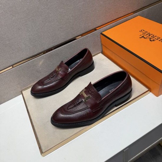 2025秋冬新作 HERMES エルメス メンズ用 ビジネスシューズ 清潔感ある上品スタイル