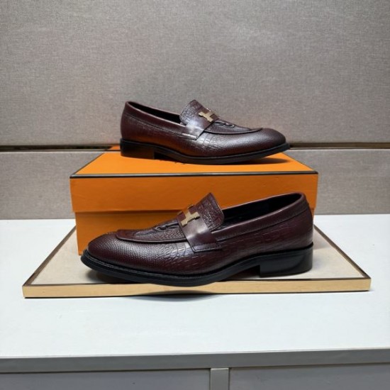 2025秋冬新作 HERMES エルメス メンズ用 ビジネスシューズ 清潔感ある上品スタイル