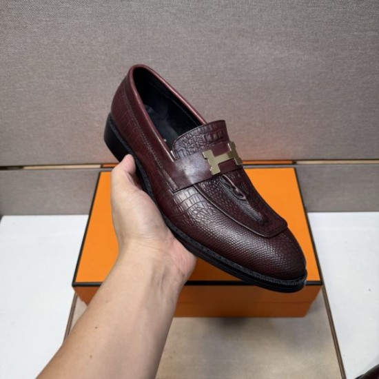 2025秋冬新作 HERMES エルメス メンズ用 ビジネスシューズ 清潔感ある上品スタイル