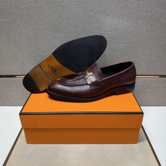 2025秋冬新作 HERMES エルメス メンズ用 ビジネスシューズ 清潔感ある上品スタイル