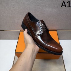 2025秋冬新作 HERMES エルメス メンズ用 ビジネスシューズ VIP割引中の秋冬新作