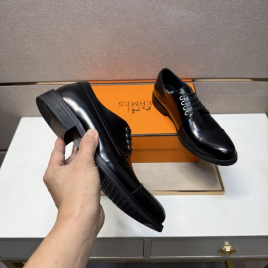 2025秋冬新作 HERMES エルメス メンズ用 ビジネスシューズ VIP割引中の秋冬新作