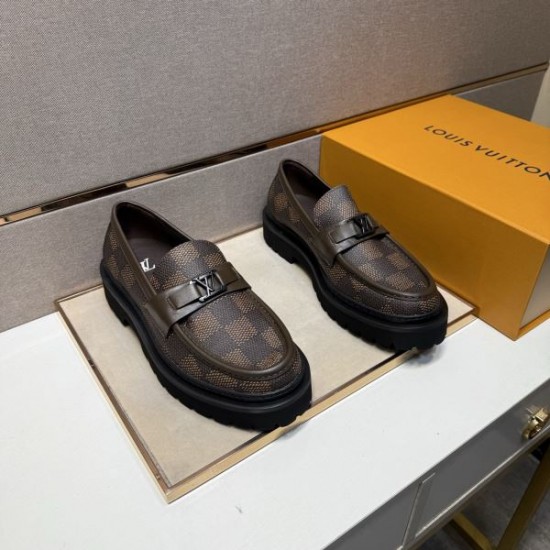 2025秋冬新作 LOUIS VUITTON ルイヴィトン メンズ用 ビジネスシューズ 雑誌掲載の注目モデル