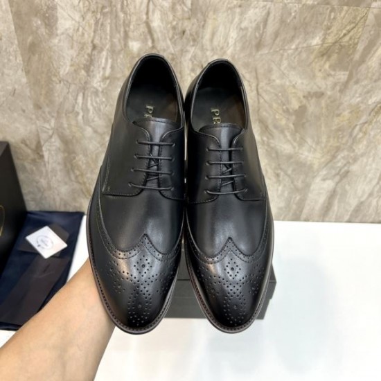 2025秋冬新作 PRADA プラダ メンズ用 ビジネスシューズ 今季注目の新作モデル
