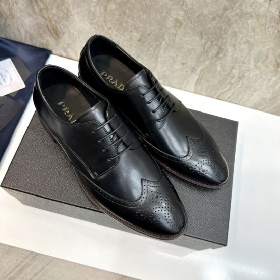 2025秋冬新作 PRADA プラダ メンズ用 ビジネスシューズ 今季注目の新作モデル