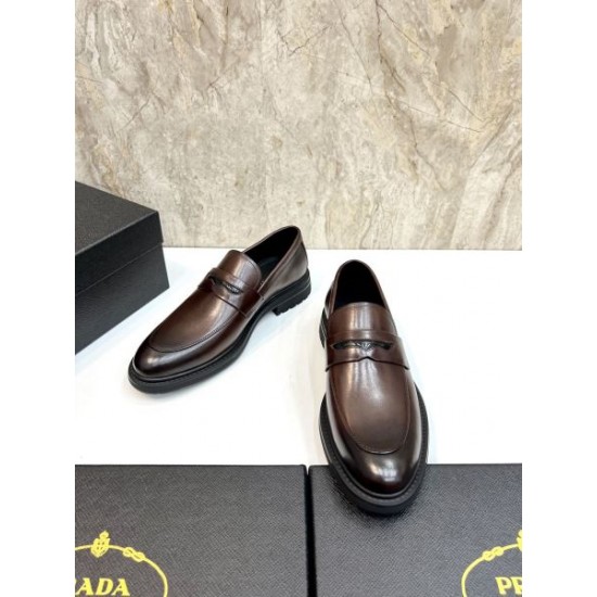 2025秋冬新作 PRADA プラダ メンズ用 ビジネスシューズ 新作コレクション登場