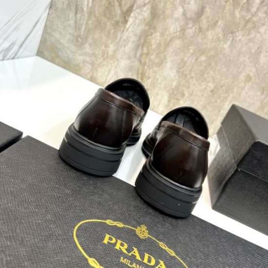 2025秋冬新作 PRADA プラダ メンズ用 ビジネスシューズ 新作コレクション登場