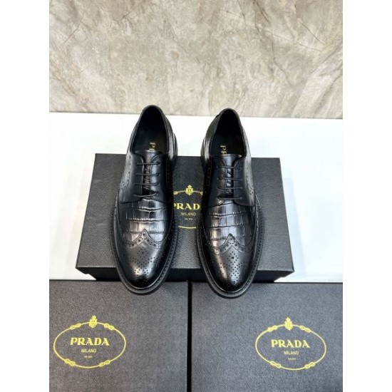 2025秋冬新作 PRADA プラダ メンズ用 ビジネスシューズ 秋冬トレンドNo.1モデル