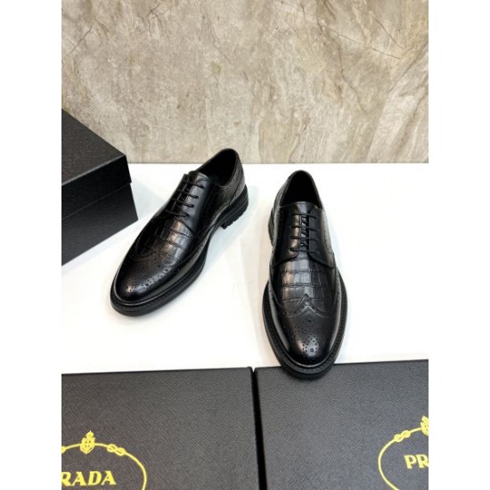 2025秋冬新作 PRADA プラダ メンズ用 ビジネスシューズ 秋冬トレンドNo.1モデル