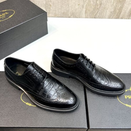 2025秋冬新作 PRADA プラダ メンズ用 ビジネスシューズ 秋冬トレンドNo.1モデル
