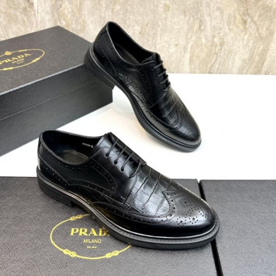 2025秋冬新作 PRADA プラダ メンズ用 ビジネスシューズ 秋冬トレンドNo.1モデル