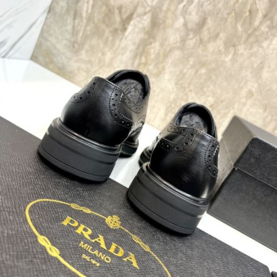 2025秋冬新作 PRADA プラダ メンズ用 ビジネスシューズ 秋冬トレンドNo.1モデル
