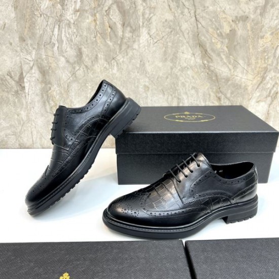 2025秋冬新作 PRADA プラダ メンズ用 ビジネスシューズ 秋冬トレンドNo.1モデル