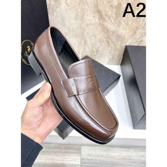 2025秋冬新作 PRADA プラダ メンズ用 ビジネスシューズ コーデを格上げする逸品
