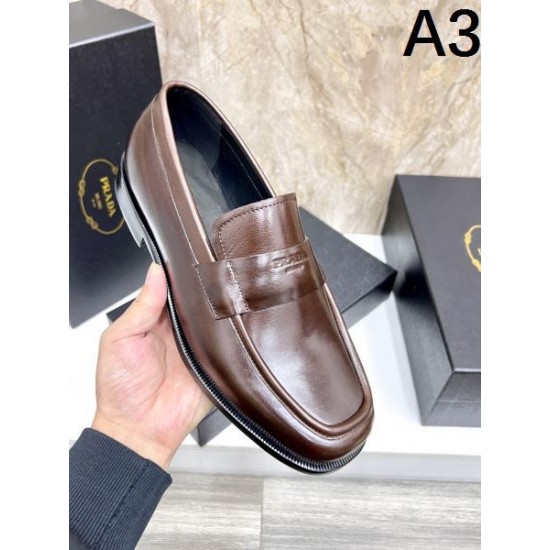 2025秋冬新作 PRADA プラダ メンズ用 ビジネスシューズ コーデを格上げする逸品