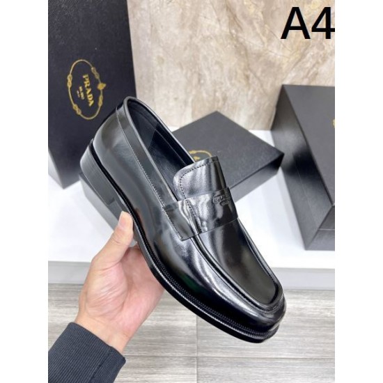 2025秋冬新作 PRADA プラダ メンズ用 ビジネスシューズ コーデを格上げする逸品