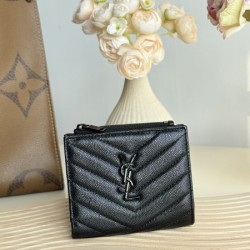 2025FW 二つ折り財布 YSL イヴ サンローラン 魅力的な価格で手に入る限定セール