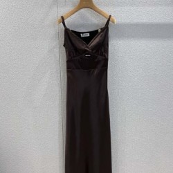 2026新品 キャミソールロングワンピース MIU MIU ミュウミュウ 完売必至・数量限定
