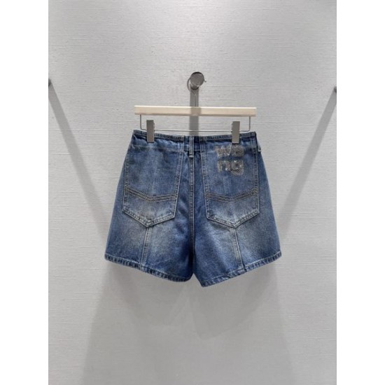 2026新品 デニムショートパンツ ALEXANDER WANG アレキサンダーワン レトロな雰囲気が漂う