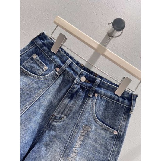 2026新品 デニムショートパンツ ALEXANDER WANG アレキサンダーワン レトロな雰囲気が漂う