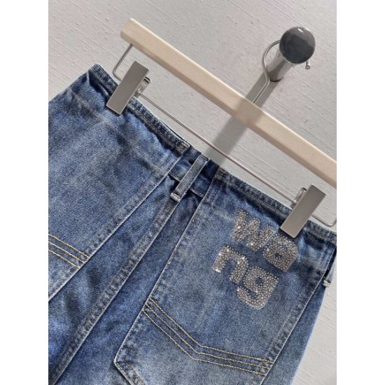 2026新品 デニムショートパンツ ALEXANDER WANG アレキサンダーワン レトロな雰囲気が漂う