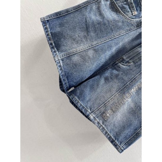 2026新品 デニムショートパンツ ALEXANDER WANG アレキサンダーワン レトロな雰囲気が漂う