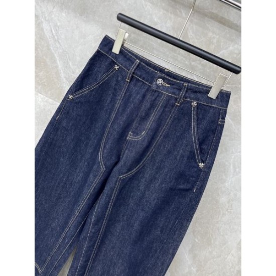 2026新品 カーブデニムパンツ CHROME HEARTS クロムハーツ おしゃれの幅が広がり