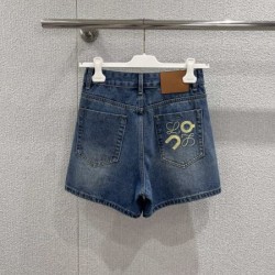 2026新品 デニムショートパンツ LOEWE ロエベ カジュアルに着こなし