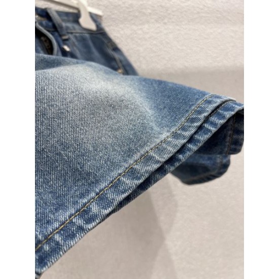 2026新品 デニムショートパンツ LOEWE ロエベ カジュアルに着こなし