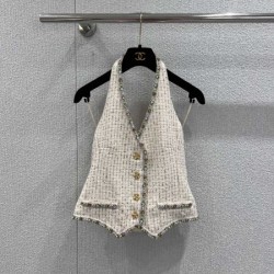 2026新品 ホルターネックトップス CHANEL シャネル 限定感漂う華やかデザイン