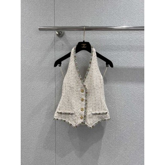 2026新品 ホルターネックトップス CHANEL シャネル 限定感漂う華やかデザイン