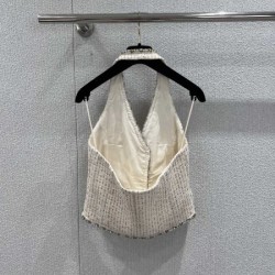 2026新品 ホルターネックトップス CHANEL シャネル 限定感漂う華やかデザイン
