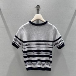 2026新品 半袖ニットトップス CHANEL シャネル 程よいカジュアル感が魅力