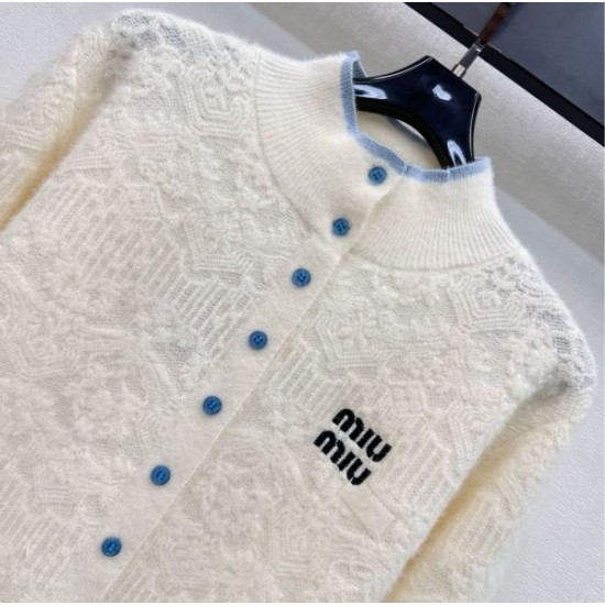 2026新品 ニットカーディガン MIU MIU ミュウミュウ デイリーに取り入れやすい