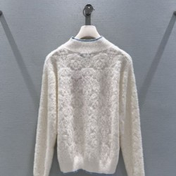 2026新品 ニットカーディガン MIU MIU ミュウミュウ 甘辛ミックスの旬デザイン