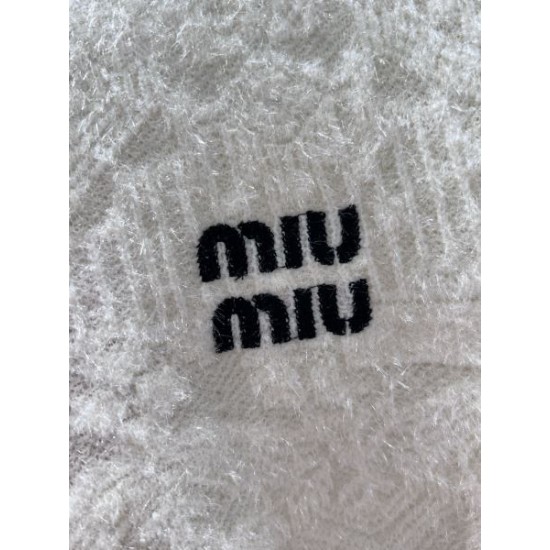 2026新品 ニットカーディガン MIU MIU ミュウミュウ 甘辛ミックスの旬デザイン