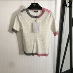2025SS 半袖ニット CHANEL シャネル 可愛い完売確実 大人気 
