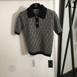 2025SS 半袖ニット FENDI フェンデイ ファッション感度の高い