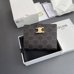 2025SS 人気が続行限定アイテム CELINE セリーヌ 二つ折り財布