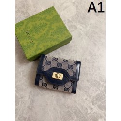 2025SS 抜群なブランドプリント GUCCI グッチ 三つ折り財布