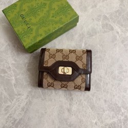 2025SS 抜群なブランドプリント GUCCI グッチ 三つ折り財布