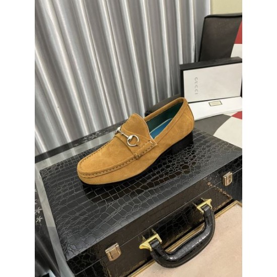 GUCCI グッチ 2025SS 主張性が優れた新作 メンズ用 ビジネスシューズ GUCCI グッチ 2025SS 主張性が優れた新作 メンズ用 ビジネスシューズ