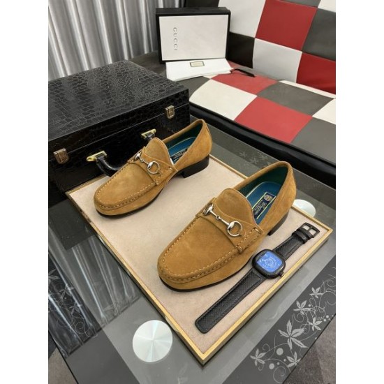GUCCI グッチ 2025SS 主張性が優れた新作 メンズ用 ビジネスシューズ GUCCI グッチ 2025SS 主張性が優れた新作 メンズ用 ビジネスシューズ