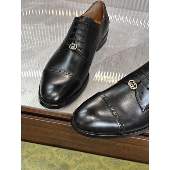 GUCCI グッチ 2025SS 春夏新作続々と登場 メンズ用 ビジネスシューズ GUCCI グッチ 2025SS 春夏新作続々と登場 メンズ用 ビジネスシューズ
