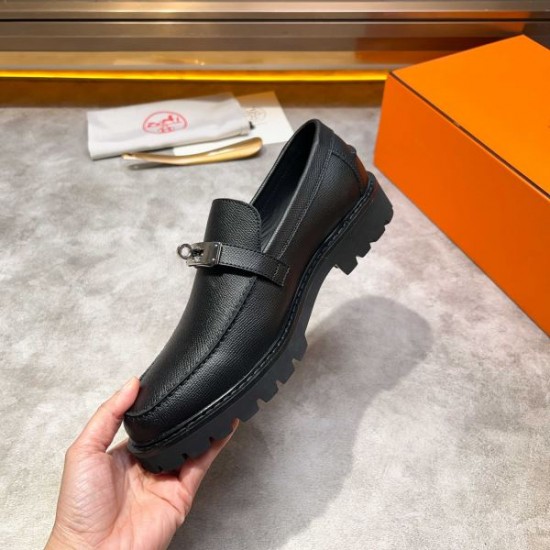 HERMES エルメス 2025SS トレンドスタイル! メンズ用 ビジネスシューズ HERMES エルメス 2025SS トレンドスタイル! メンズ用 ビジネスシューズ