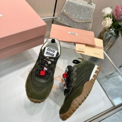 2025SS MIU MIU ミュウミュウ 日本完売 レディース用 カジュアルシューズ 